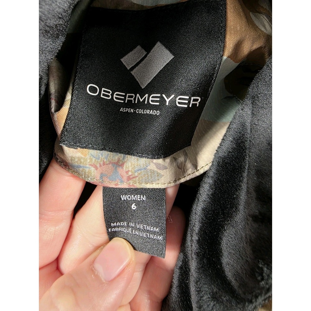 Obermeyer‎ Tuscany II Jacket Vintage Floral Camo Sz 6 w/removable Faux Fur Hood - Picture 8 of 9